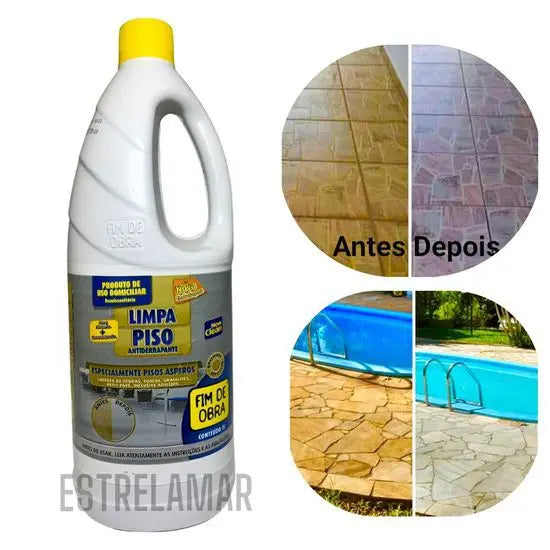 limpa piso antiderrapante 1 litro- fim de obra