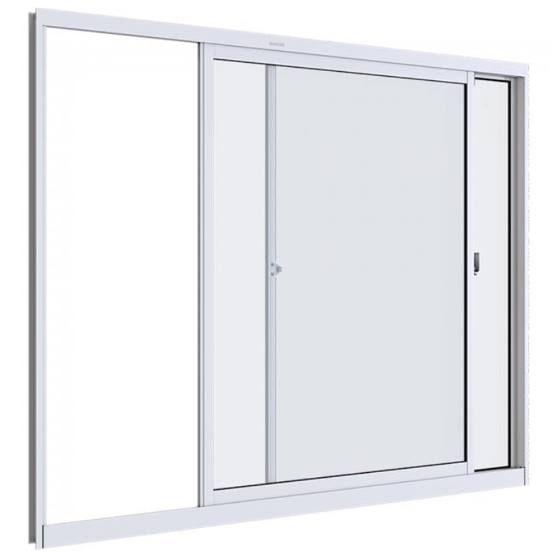 Janela Correr Aluminio 100X120 2 Folhas Sem bascula e sem grade 67135- Mugitec