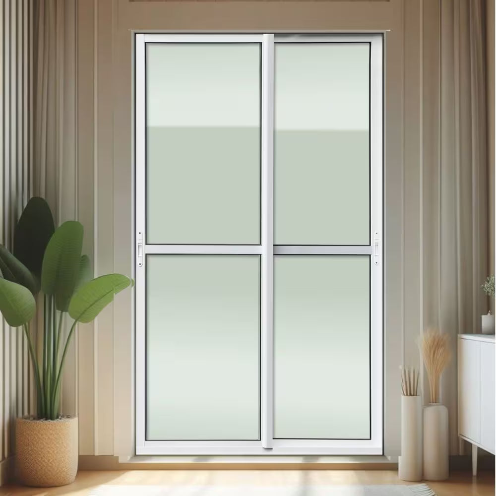 Porta Correr Alufort 210X160 2 Folhas Movel 3223.2 Com Fechadura - Vitralfer