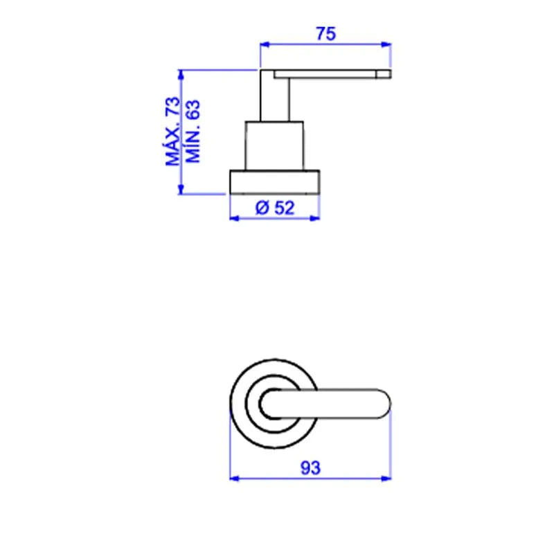 Acabamento para Registro de Gaveta e Pressão Até 1" Deca Flex Plus Cromado - Deca