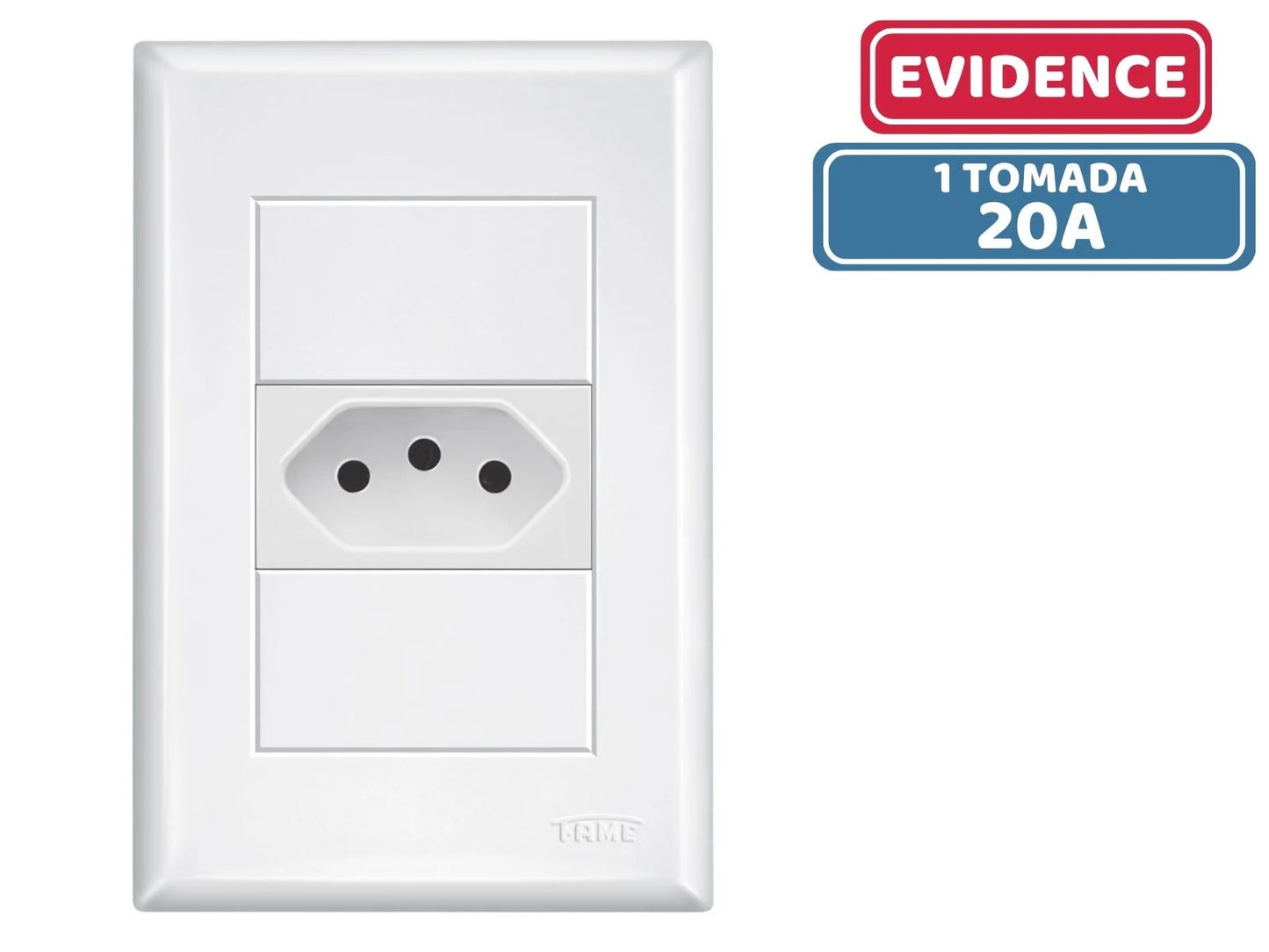 Tomada 2P+T 20A/250V 2912 Evidence - Fame