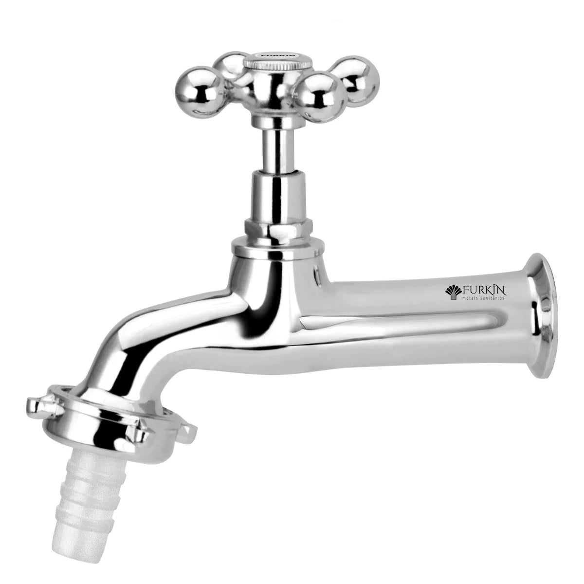 Torneira Tanque Jardim 2130 C38 1/4 Curta Com Bico 1907 - Furkin