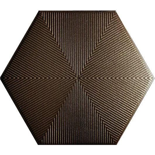 Revestimento Fachada Hexagonal Connect Brown - Ceral