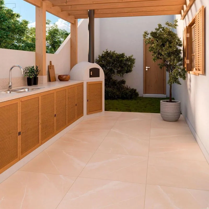 Piso Pulpis Bege 75x75 Ac Retificado - Lume