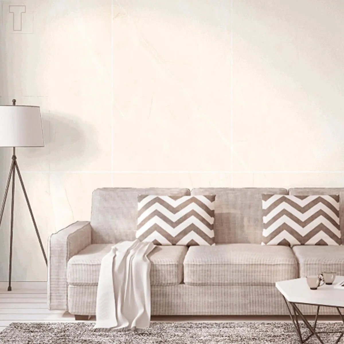 Piso 45X89 Allure Crema Polido - Lume