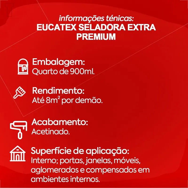 Selador De Madeira 900ML Extra - Eucatex