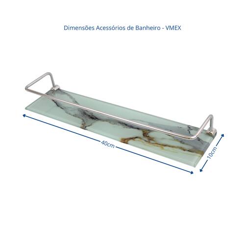 Kit Acessorios 5 Pçs Reto Calacata Branco - VMEX