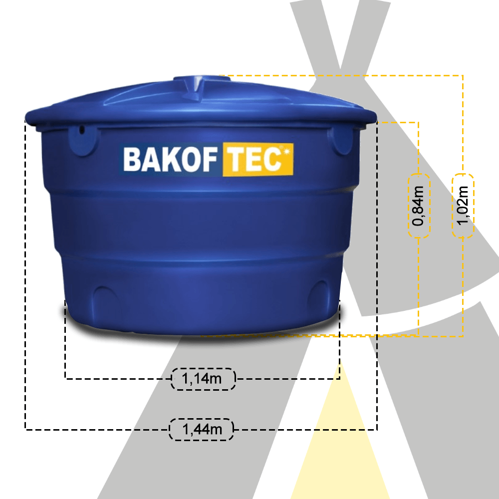 Caixa De Água Polietileno 1000L- Bakof