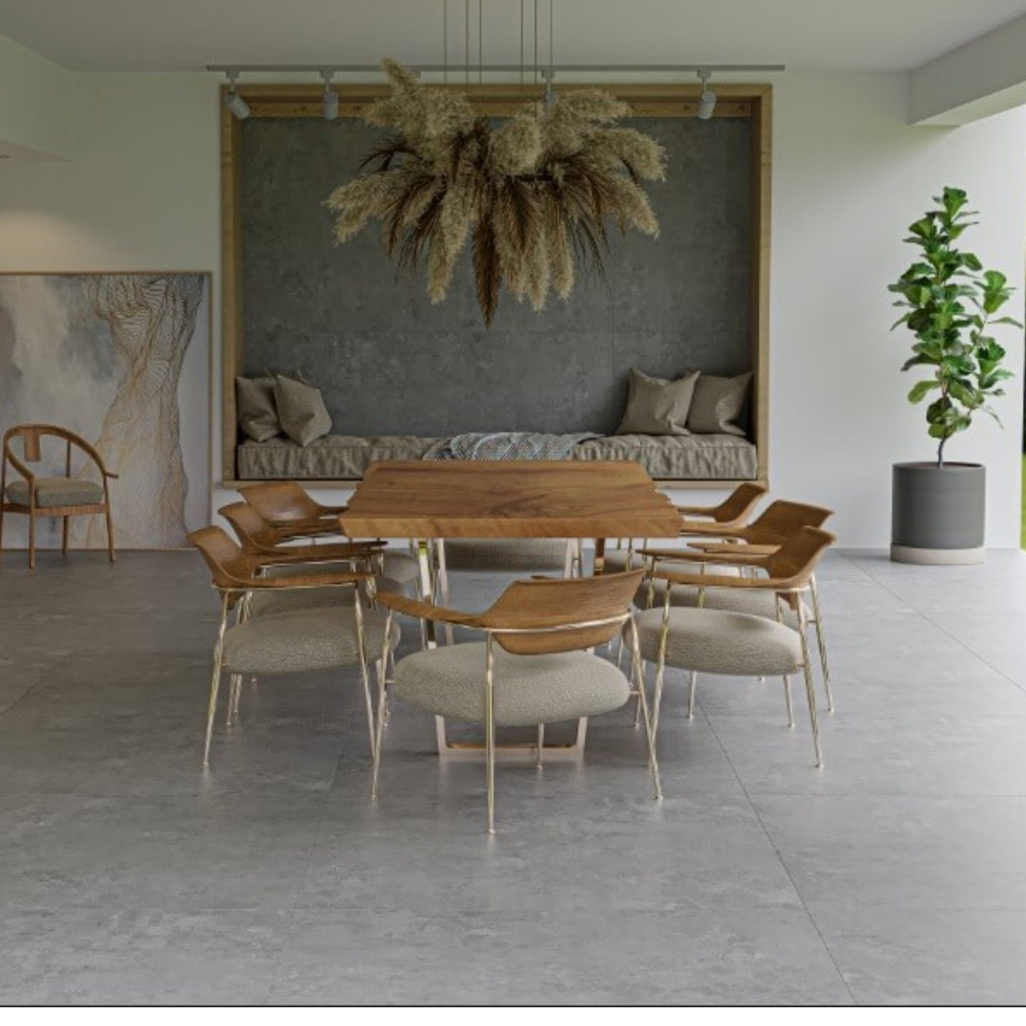 Porcelanato 123X123 Master District Gray 123002 Acetinado- Embramaco