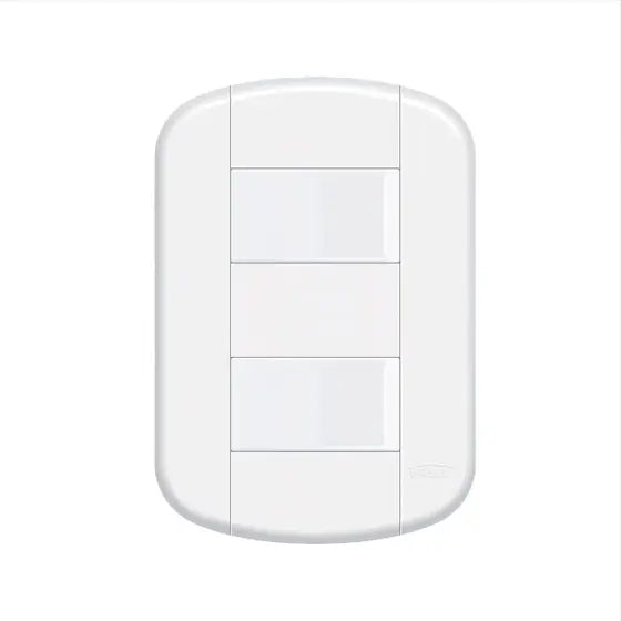 Interruptores 2 Simples 16A/250V Distanciados 3910 Blanc Mais - Fame