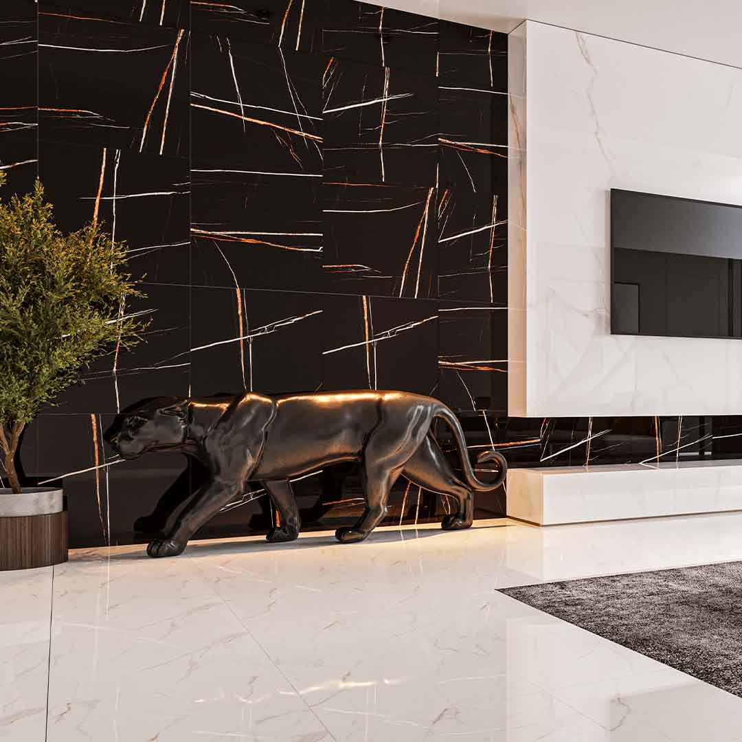 Piso Black Supreme Polido 75X75 - Lume