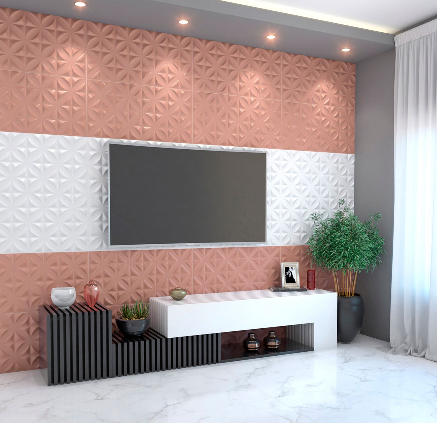 Revestimento Botânico Branco Plus 45x90 Acetinado- Lume