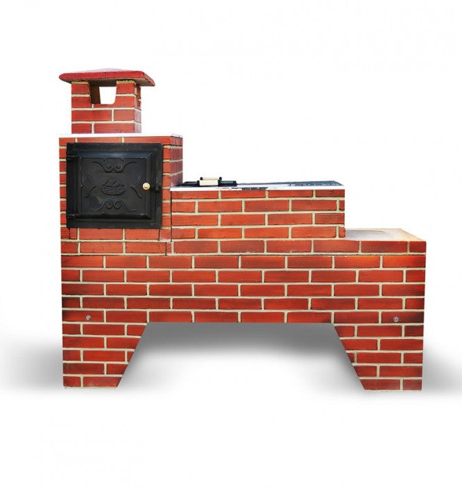 Fogão a Lenha 2X1 3 Bocas Tijolo Ceramica - Torres Grill