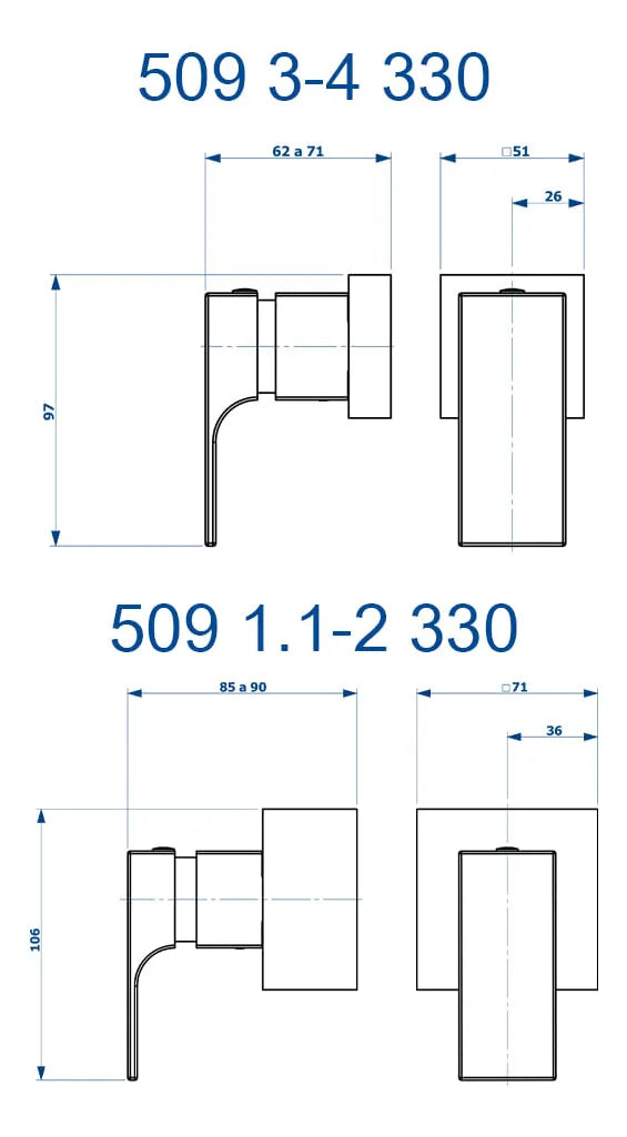 Acabamento Para Registro C330 3/4 509 - Fani