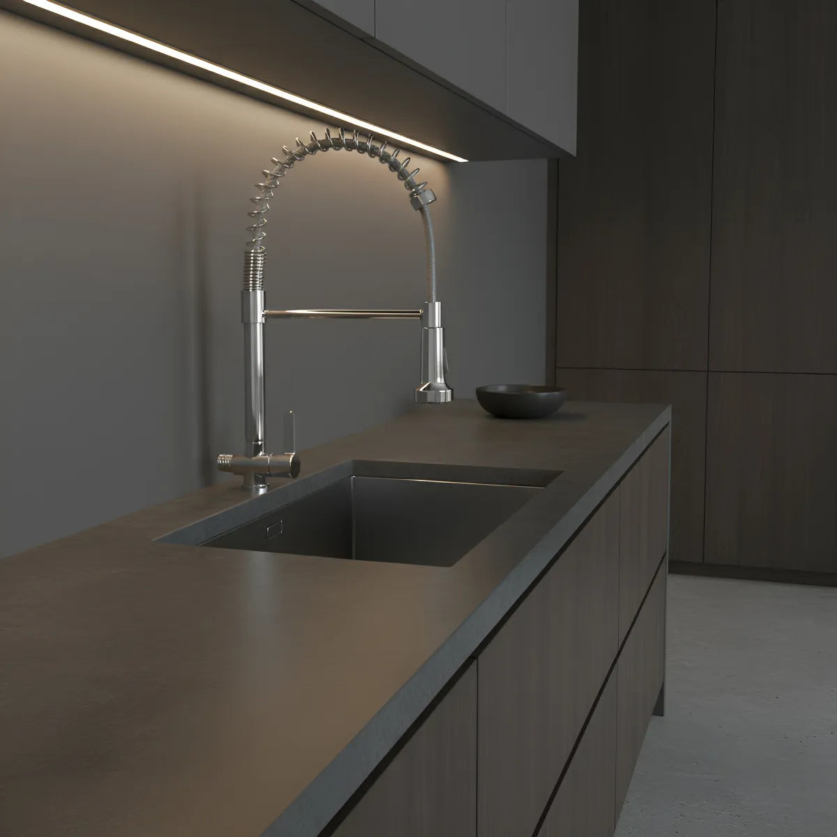 Torneira Para Pia Goumert 462 1/2 FT Parede Light Agua Fria - Kelly