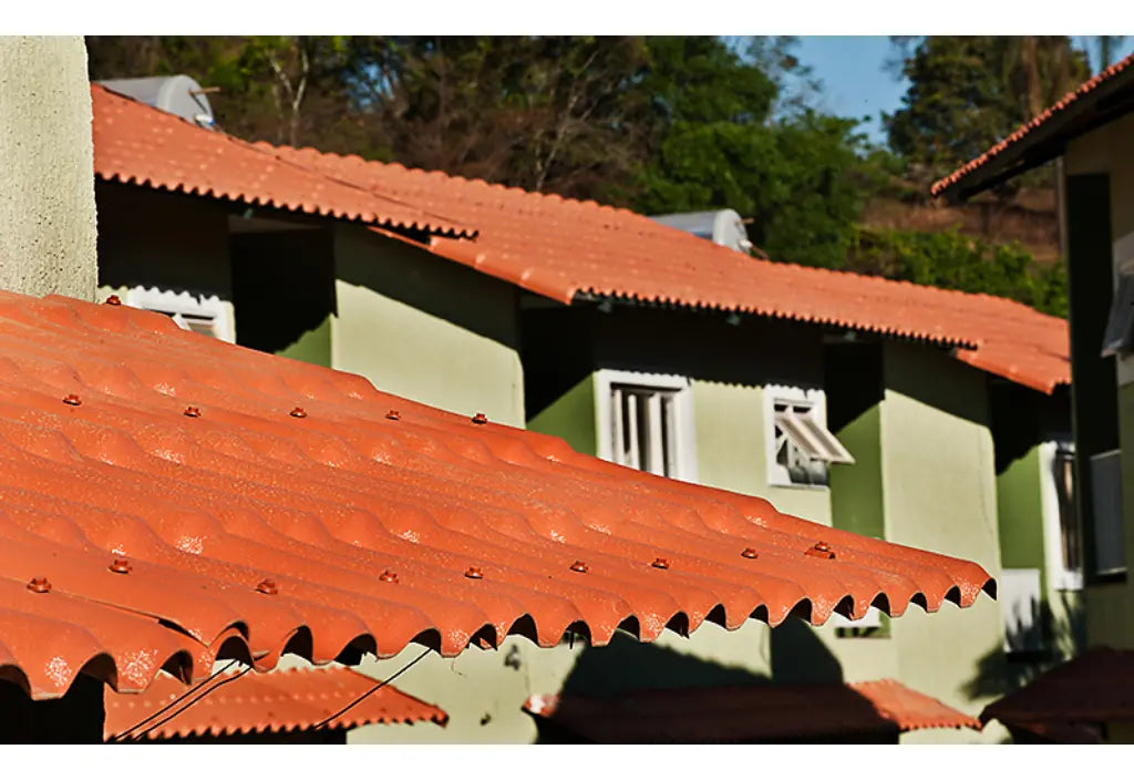 Telha Colonial 6 Ondas Plan 1,98X0,88 Terra Cota - Afort
