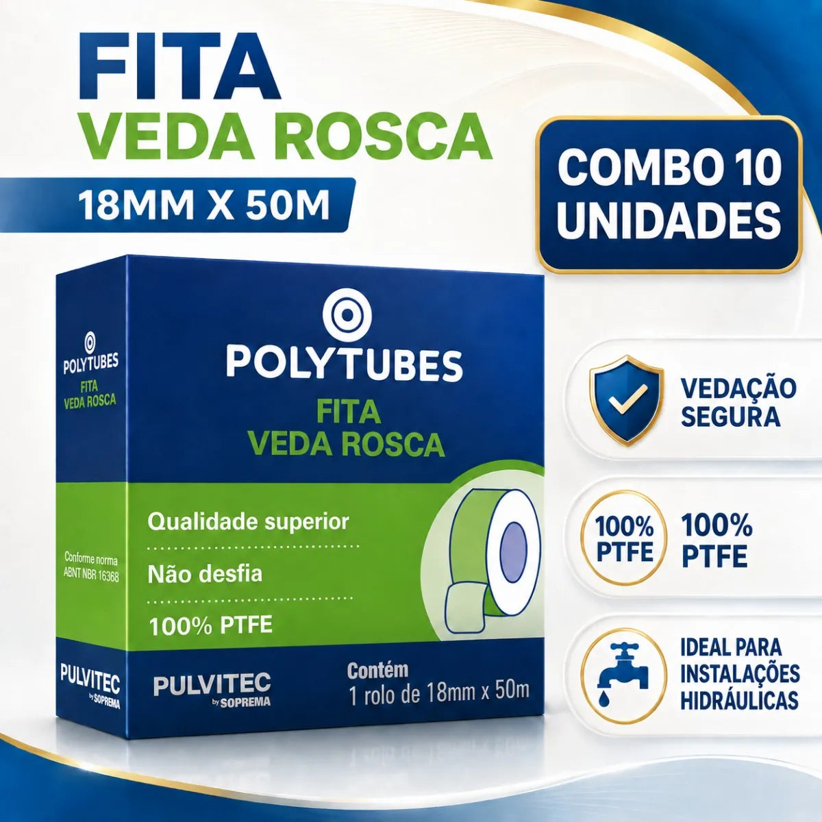 Veda Rosca 18 X 50 - Polytubes