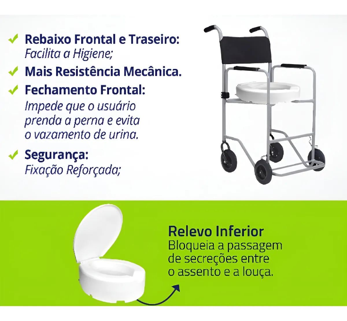 Assento Saniitário Elevado 13CM BR1 3336 Com Tampa - Cipla