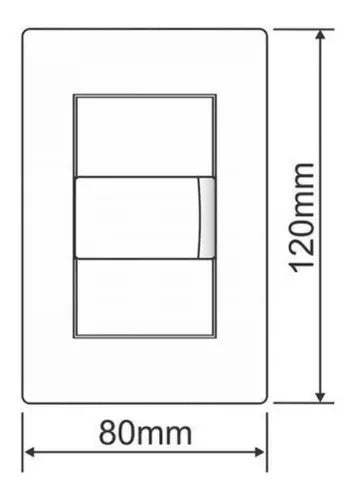 Placa 4 X 2 Com Suporte 2 Módulos Distanciados Horizontais 2886 Evidence - Fame
