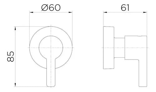 Acabamento Para Registro Chess 11/2 E 11/4  - DOCOL