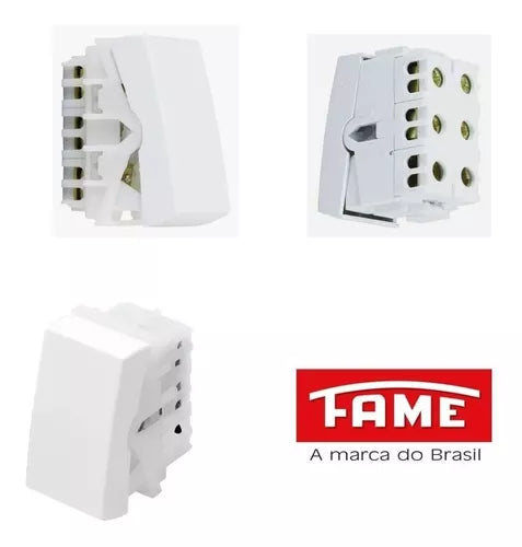 Módulo Interruptor Intermedário 16A/250V 2871 Modulare / Evidence / Blanc Mais - Fame