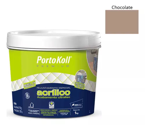 Rejunte Acrílico Pátina Chocolate 1 Kg - Portokoll