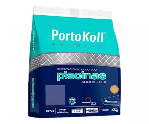 Rejunte Para Piscina Aqua Flex Azul Celeste 4 Kg - Portokoll
