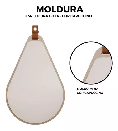 Espelheira para Banheiro Gota Capuccino - MGM