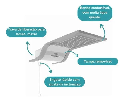 Ducha Intense Eletrônica Khrome 127V 5400W - Fame