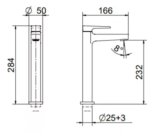 Torneira Para Lavatório Mesa Bica Alta Lift Cromada - Docol