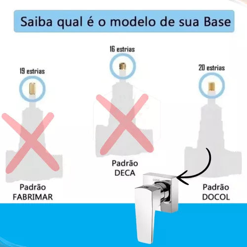 Acabamento Para Registro Lift 1/2X3/4X1 Cromado - Docol