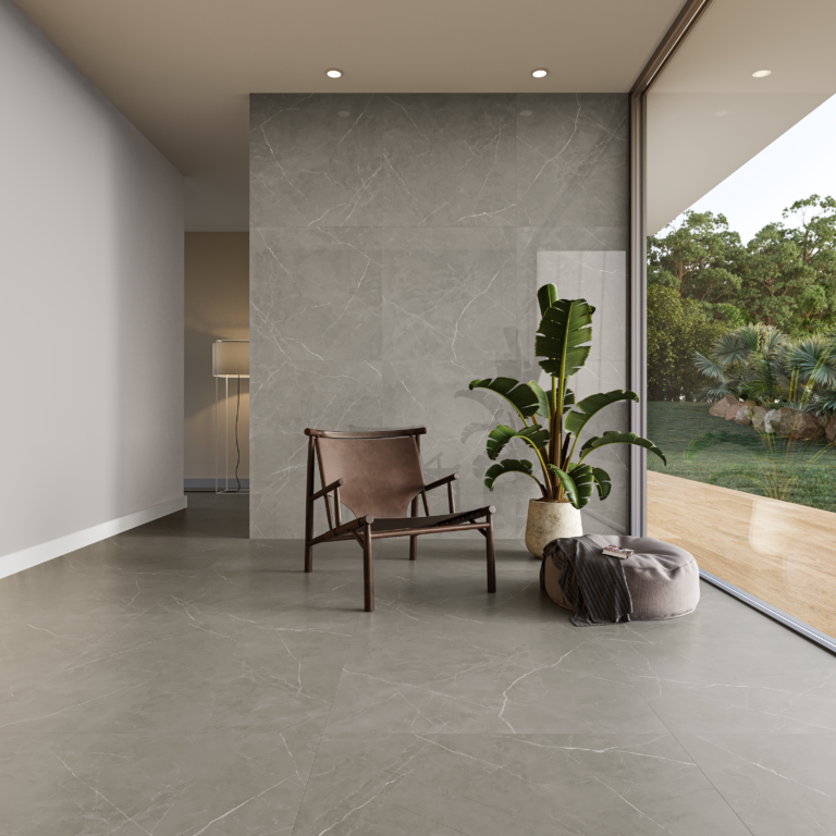 Porcelanato Atlanta Cinza Cetim 90x90 Acetinado - Incesa