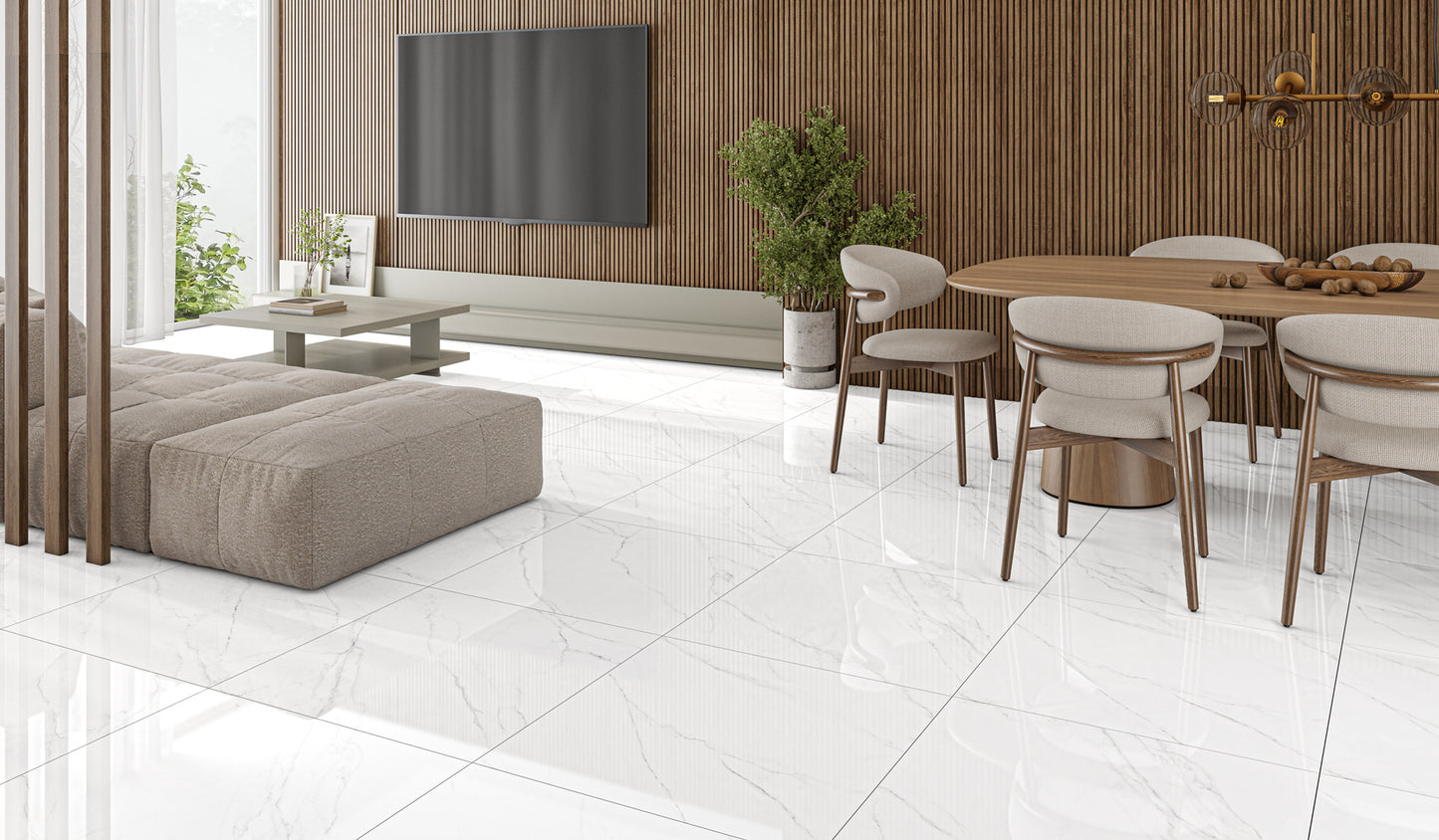 Piso 75X75 Firenze Blanco Polido - Lume