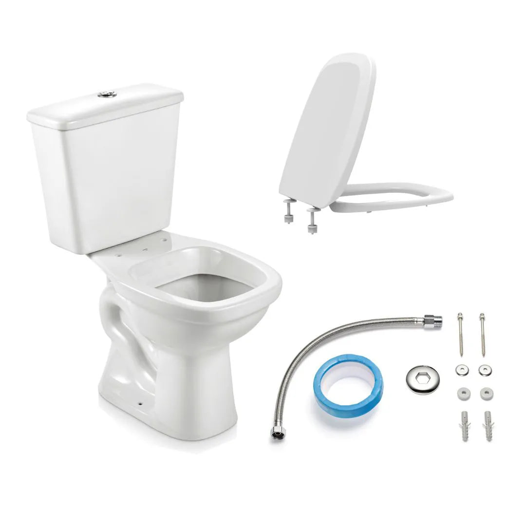 Combo Vaso Sanitário Com Caixa Acoplada Mariana Branco - Icasa