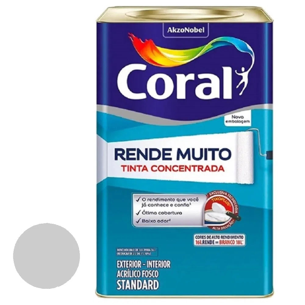 Tinta Rende Muito 16LTS Cinza Alpino - Coral