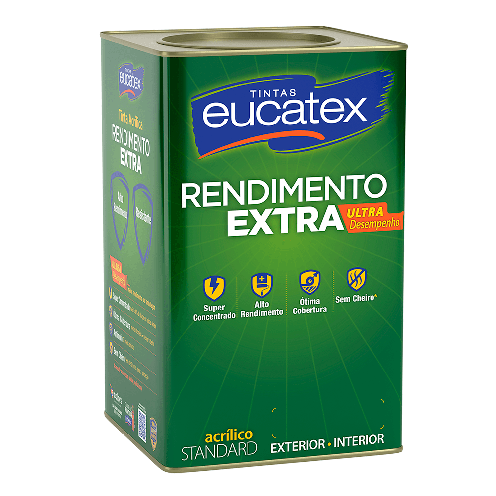 Tinta Acrílica Rendimento Extra 18L Palha - Eucatex
