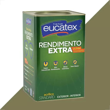 Tinta Acrílica Rendimento Extra 18L Concreto - Eucatex