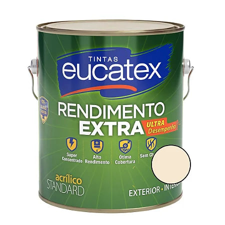 Tinta Acrílica Rendimento Extra 3,6L Palha - Eucatex