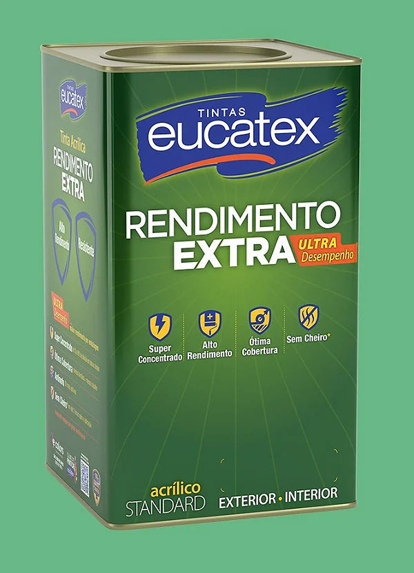 Tinta Acrílica Rendimento Extra 18L Verde Angra - Eucatex