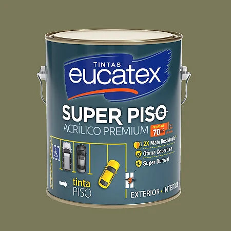 Tinta Acrílica Para Piso 3,6KG Concreto - Eucatex