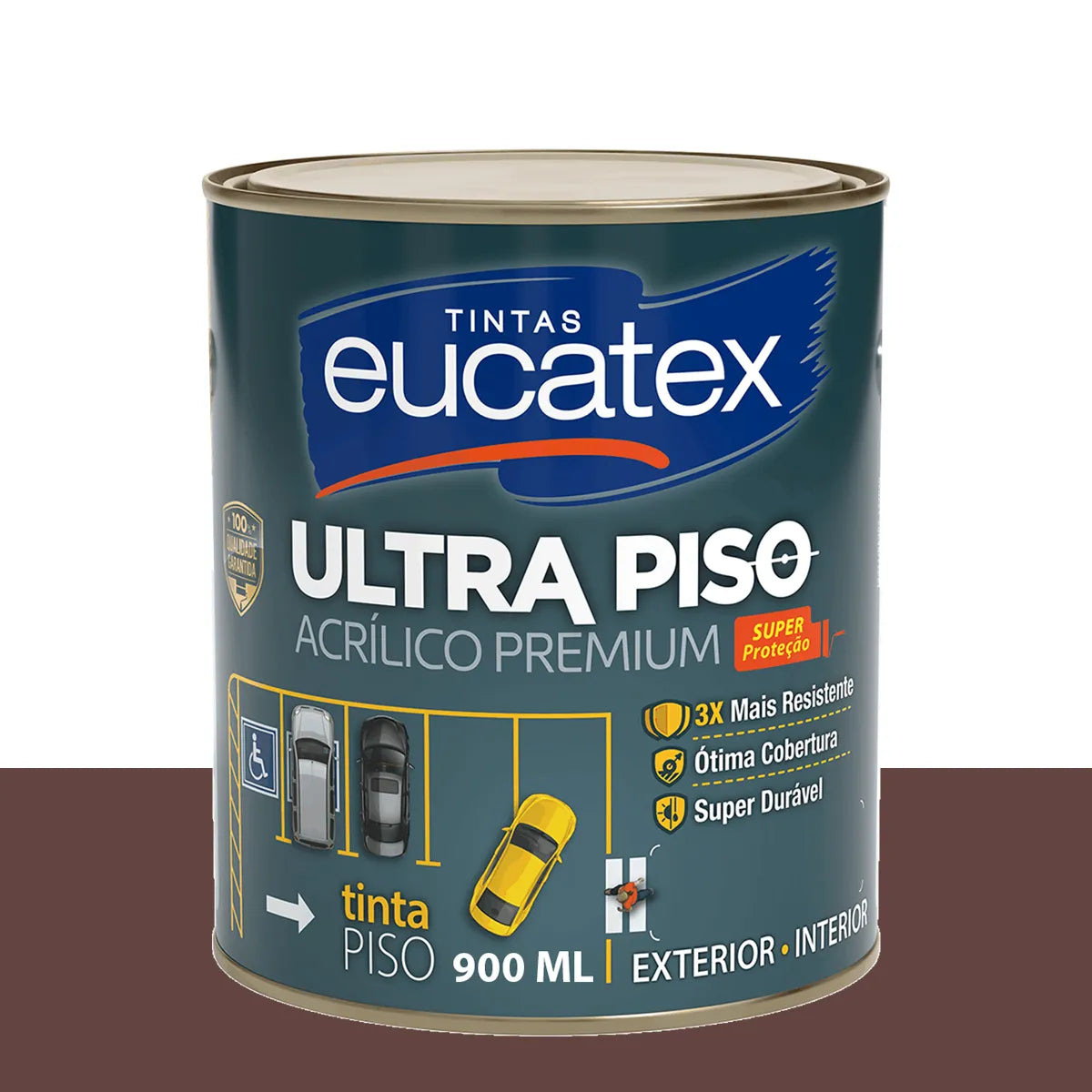 Tinta Acrílica Para Piso 3,6KG Marrom - Eucatex