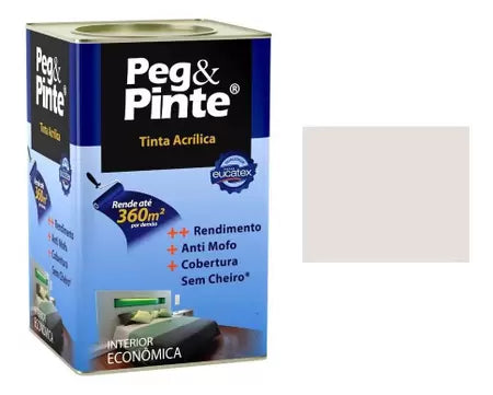 Tinta Acrílica Peg & Pinte 18L Gelo - Eucatex