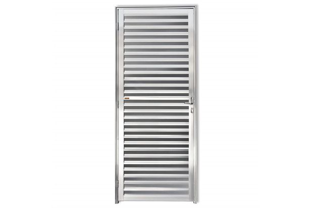 Porta Aluminio Direita Veneziana 210X76- Mugitec