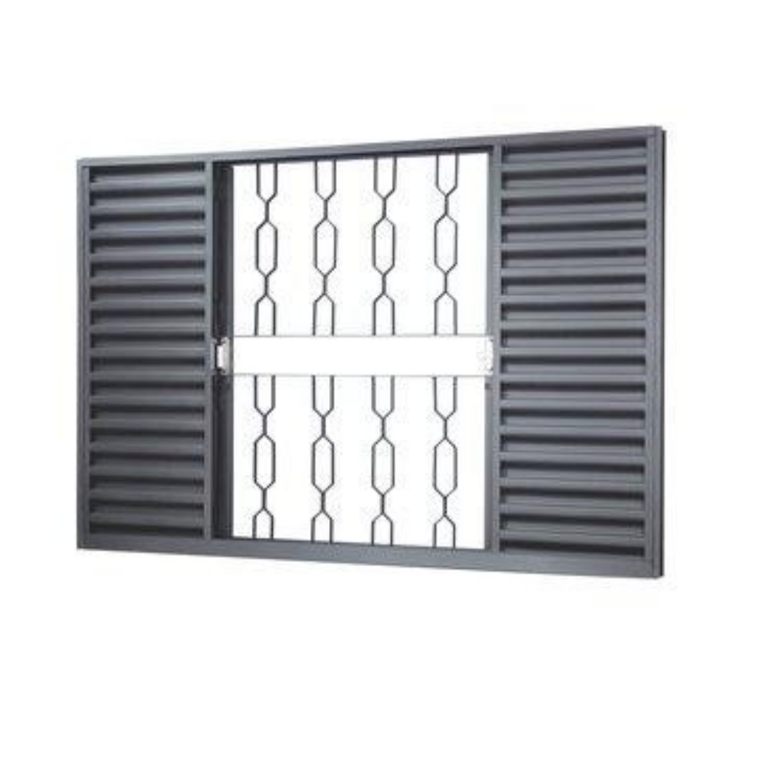 Veneziana sem Vidro 100X150 Grade Elo -Vitralfer