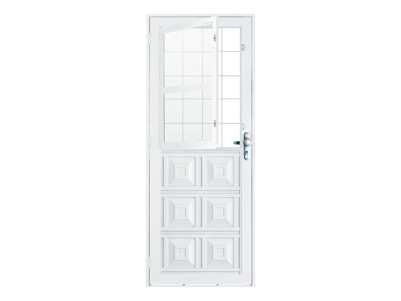 Porta Veneza Branca Quadrada Direita Stander 215X085- Vitralfer