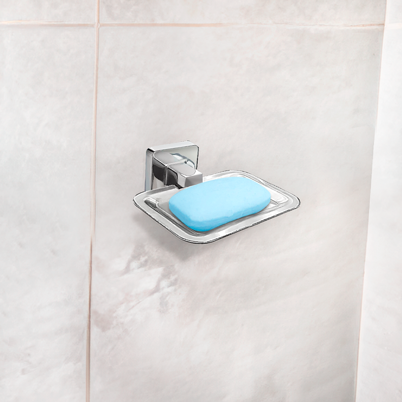 Porta Sabonete Quadrado Inox SBCRO-ZM-Q - FLVX