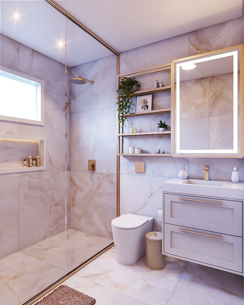 Porcelanato Onix Bianco Satin 90x90 Acetinado - Biancogres