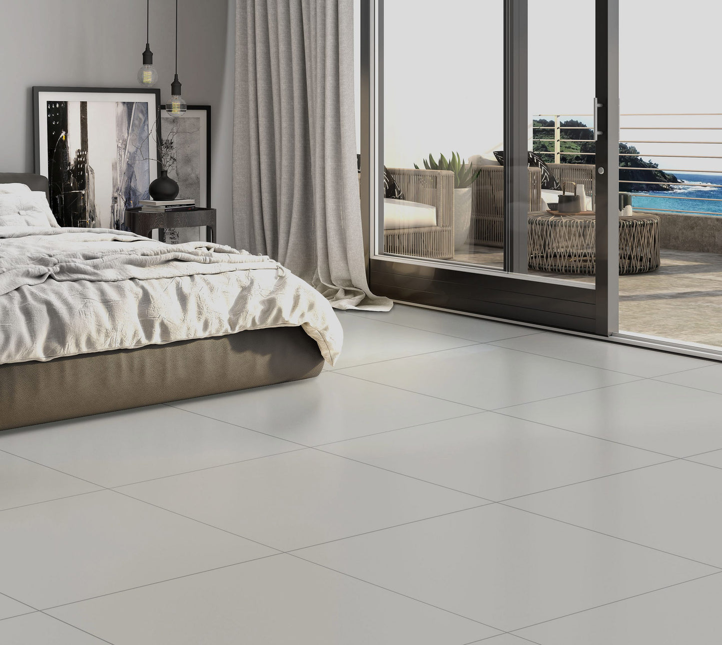 Piso Absolut Gris 60x60 Acetinado - Lume