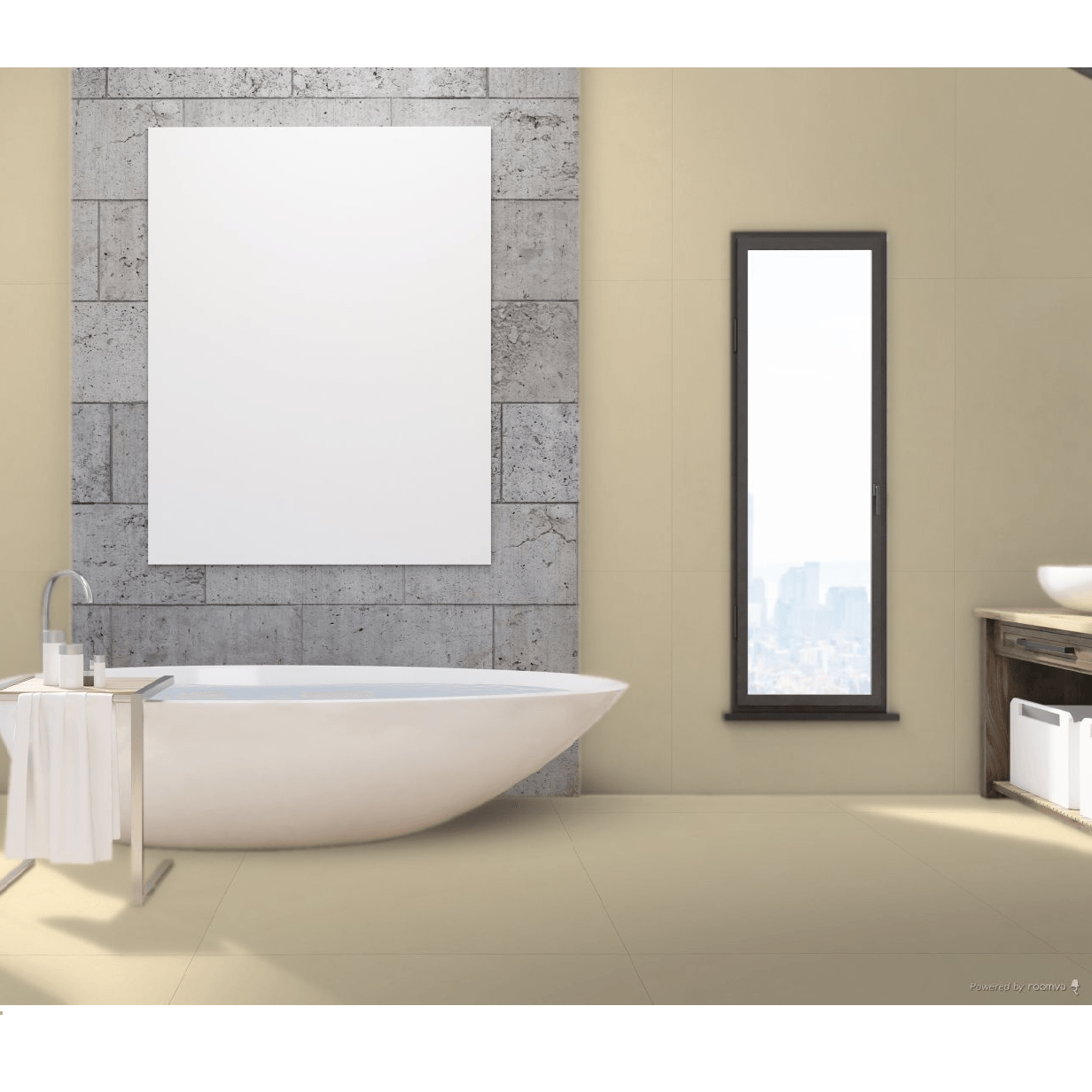 Piso New York Sand 101x101 Acetinado - Embramaco