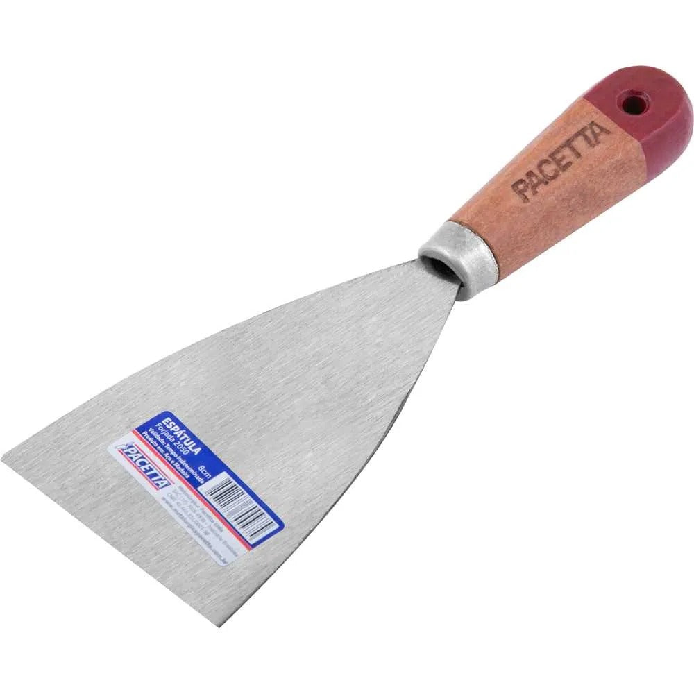 Espatula de Aço 10Cm Cabo e Madeira 2050 - Paceta
